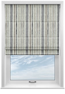 Guarda Stripe, Grey - Twist&Fit Roman Blind